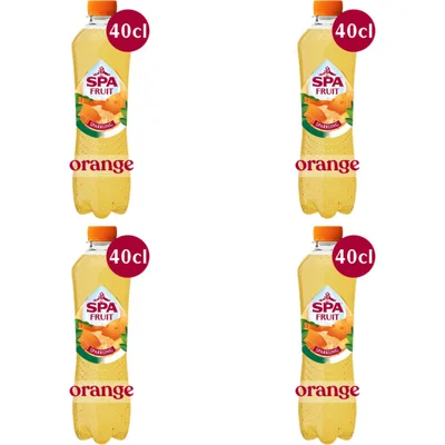 Spa Fruit orange bruisend 4-pack