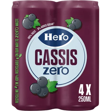 Hero Cassis zero 4-pack