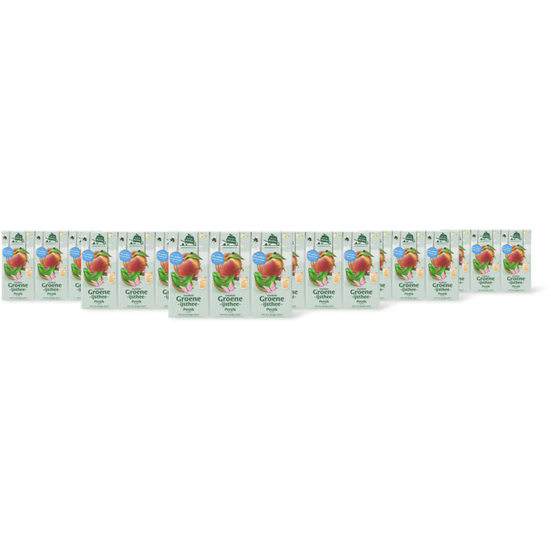 Van de Boom Troebele groene ijsthee perzik 6-pack