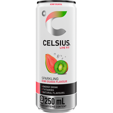 Celsius Sparkling kiwi guava flavour