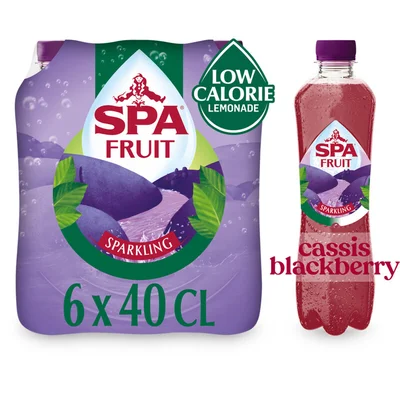 Spa Fruit cassis blackberry bruisend 6-pack