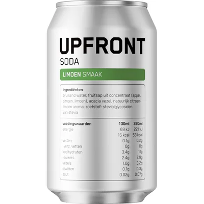 Upfront Soda limoen smaak