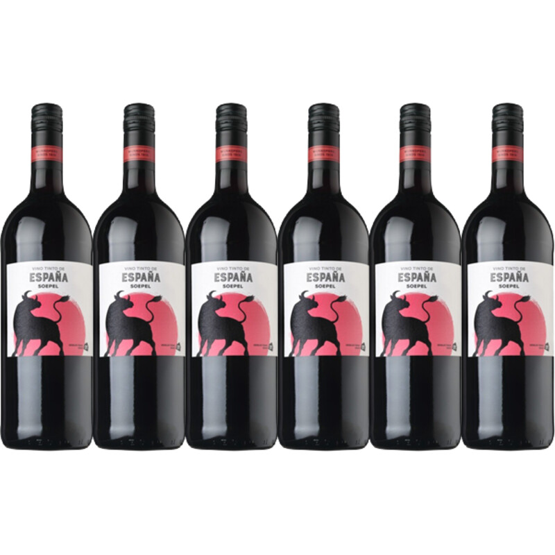 AH Soepele Spaanse huiswijn rood 6-pack