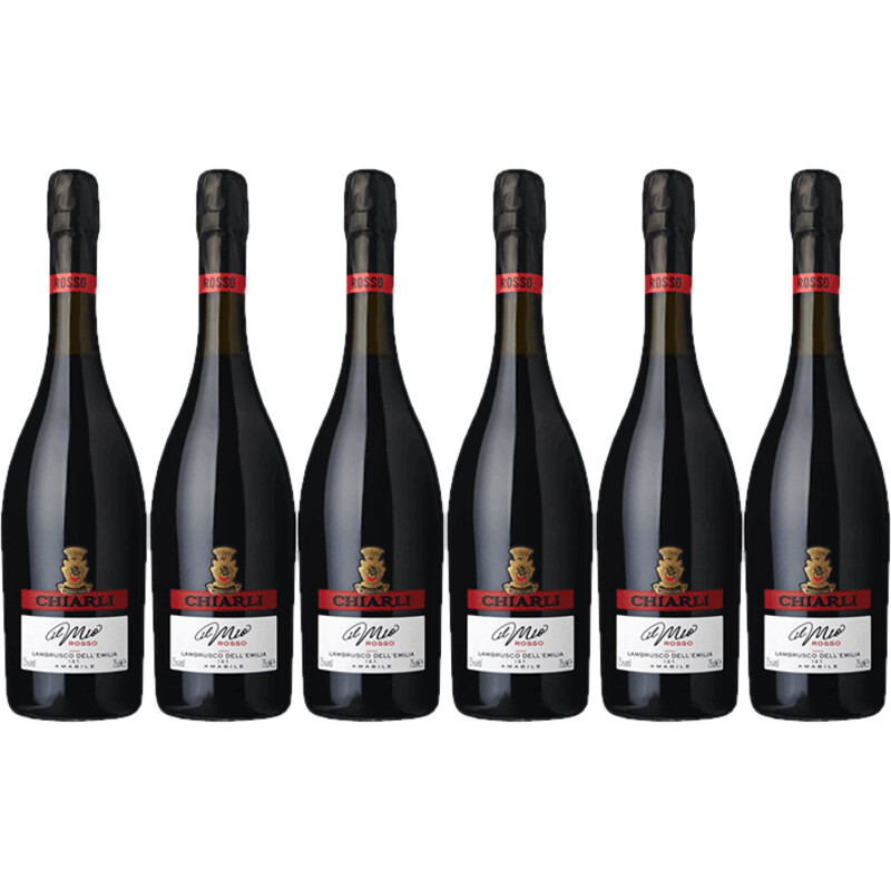 Chiarli 1860 Lambrusco rosso 6 flessen