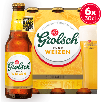 Grolsch Puur weizen speciaalbier 6-pack