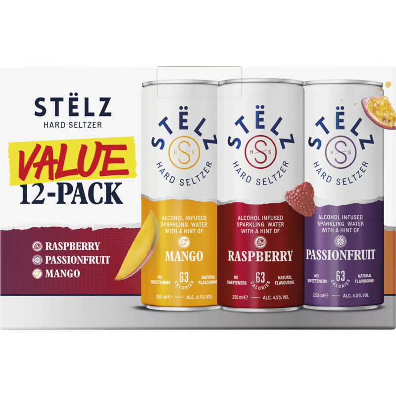 Stëlz Hard seltzer 12-pack
