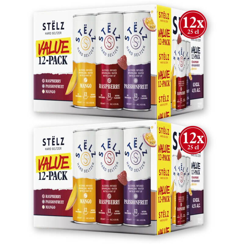 Stelz Hard seltzer 24-pack