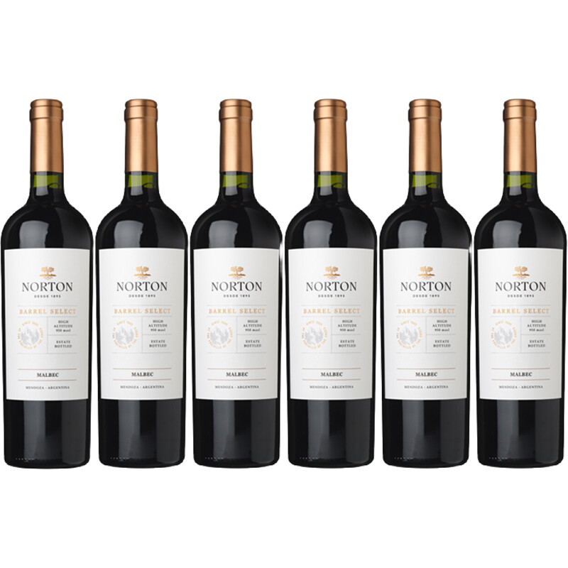Norton Barrel select merlot 6 flessen