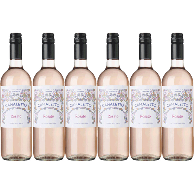 Canaletto Rose 6 flessen