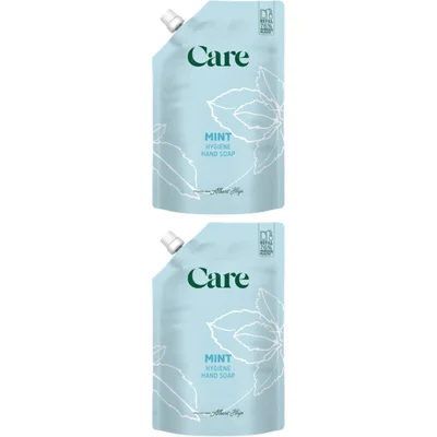 Care Mint hygiene hand soap refill 2-pack