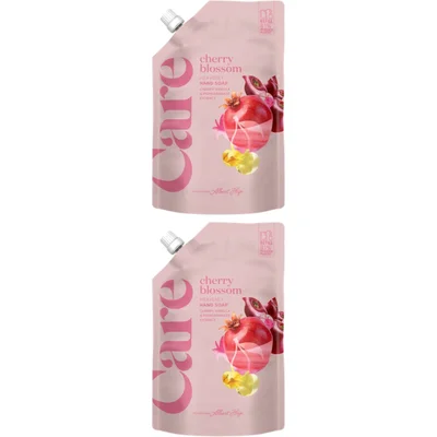 Care Cherry blossom hand soap refill 2-pack