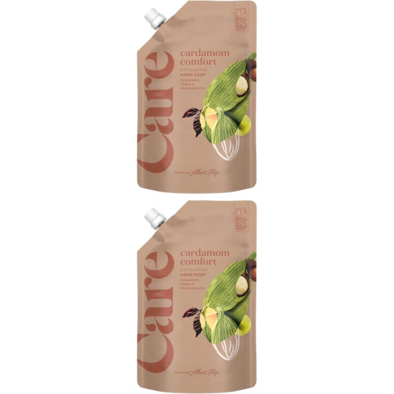 Care Cardamom comfort hand soap refill 2-pack