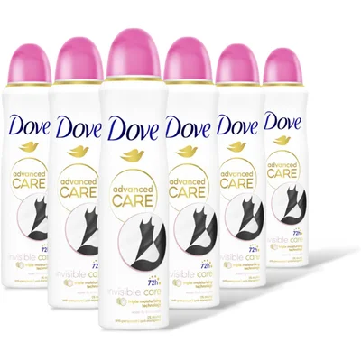 Dove Invisible care deodorant spray 6-pack