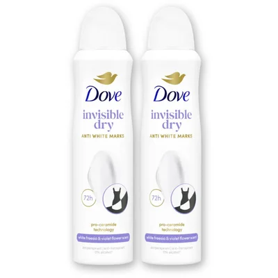 Dove Invisible dry deodorant spray 2-pack
