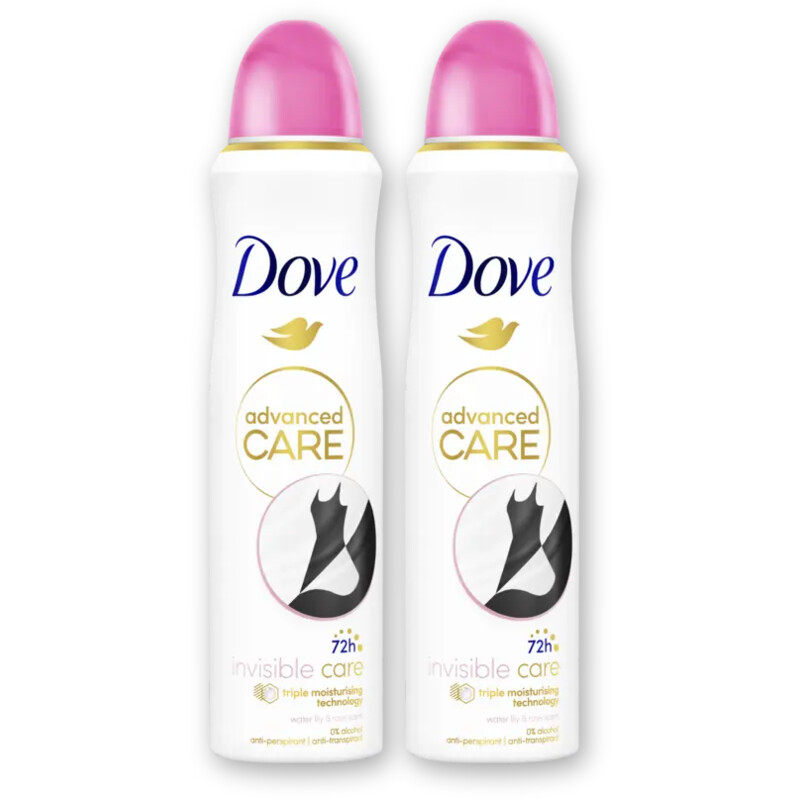 Dove Invisible care deodorant spray 2-pack