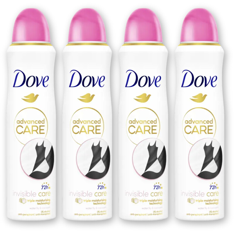 Dove Invisible care deodorant spray 4-pack