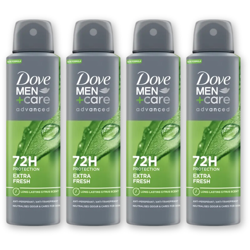 Dove Men+care extra fresh deodorant 4-pack