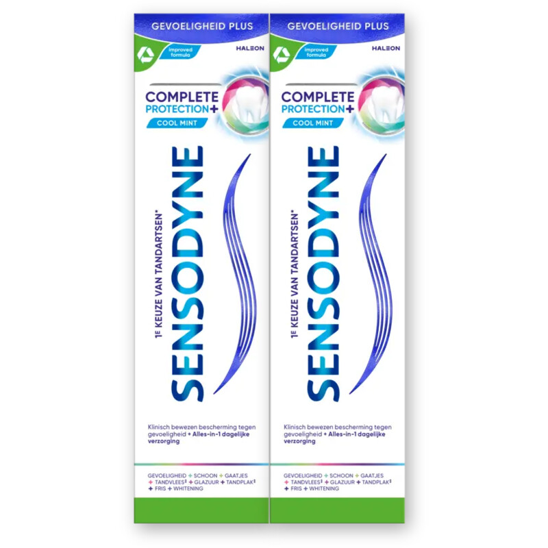 Sensodyne Complete protect cool mint tandpasta 2pk
