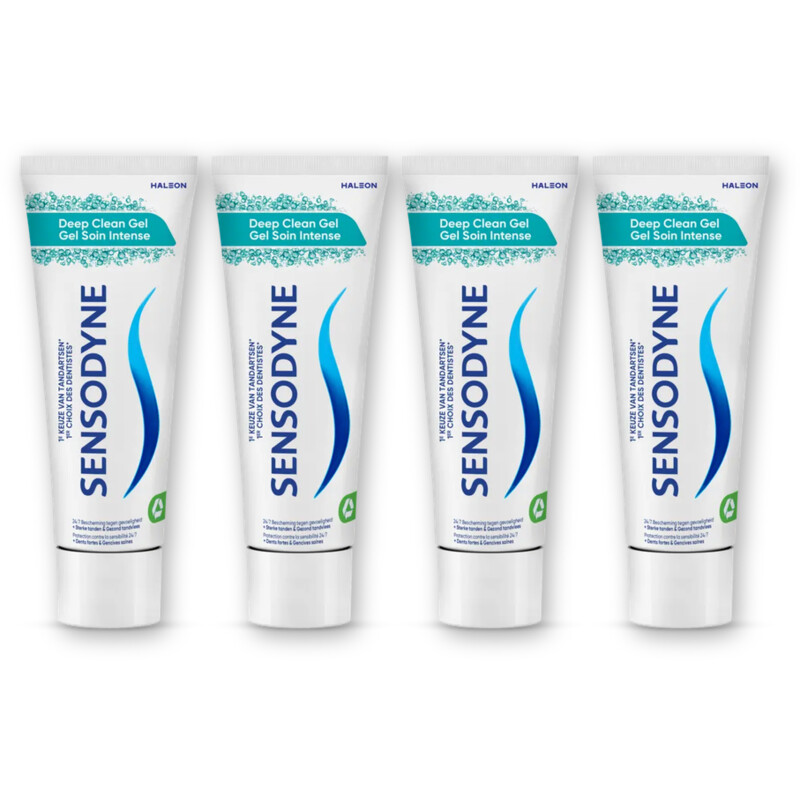 Sensodyne Deep clean gel tandpasta 4-pack