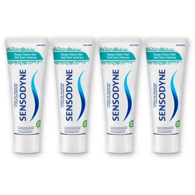 Sensodyne Deep clean gel tandpasta 4-pack