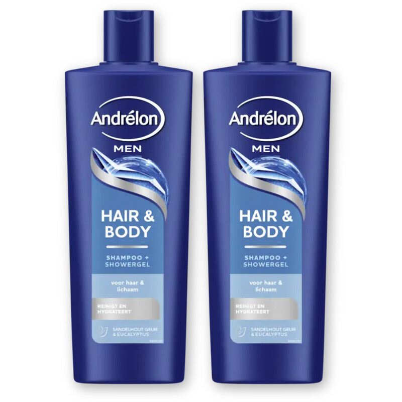 Andrélon Men hair & body shampoo 2-pack