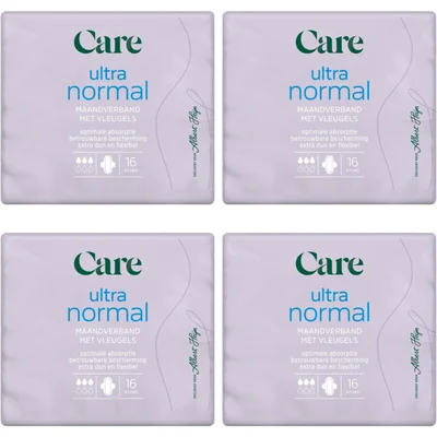 Care Ultra normal maandverb. vleugels 4-pack