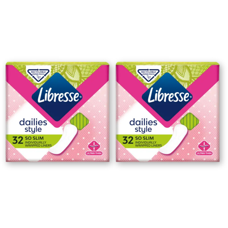 Libresse Dailies style so slim inlegkruisjes 2pck