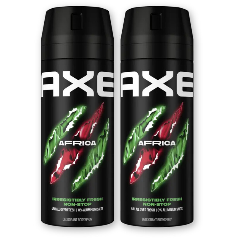 Axe Africa deodorant bodyspray 2-pack