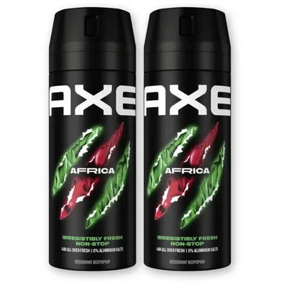Axe Africa deodorant bodyspray 2-pack