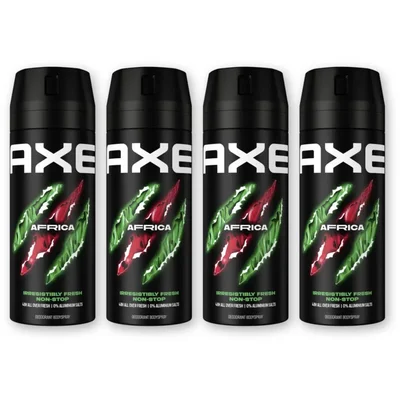 Axe Africa deodorant bodyspray 4-pack