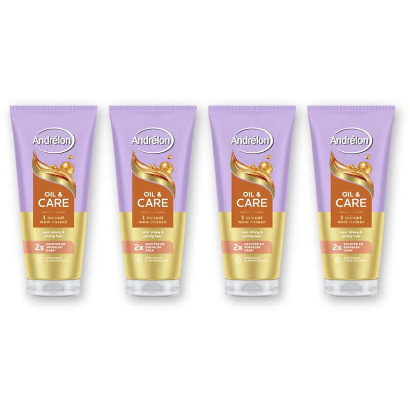 Andrélon Oil & care 1 minuut wow masker 4-pack