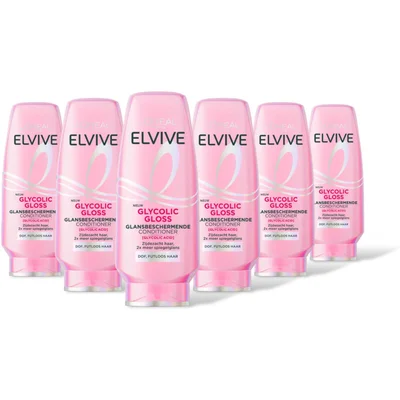 L'Oréal Paris Elvive Glycolic gloss conditioner 6-pack