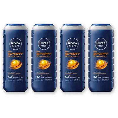 NIVEA Men sport douchegel 4-pack