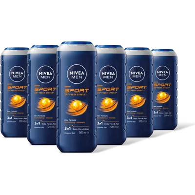 NIVEA Men sport douchegel 6-pack