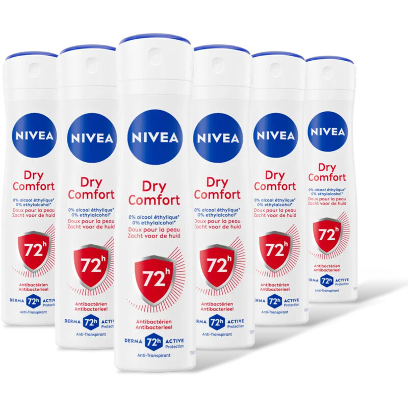 NIVEA Dry comfort anti-transpirant spray 6-pck