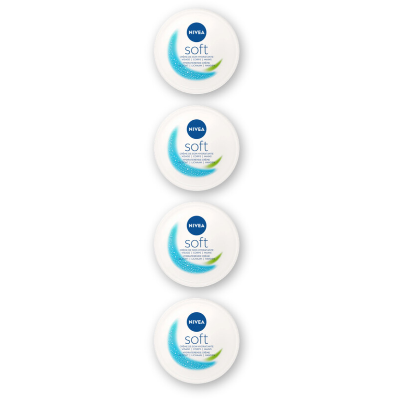NIVEA Soft hydraterende creme 4-pack
