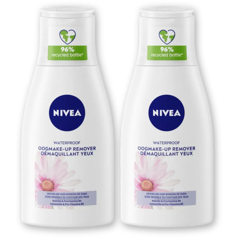NIVEA Waterproof oogmake-up remover 2-pack