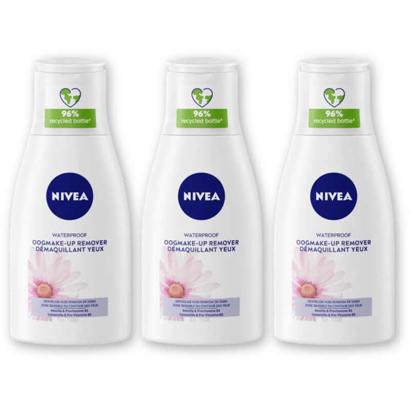 NIVEA Waterproof oogmake-up remover 3-pack