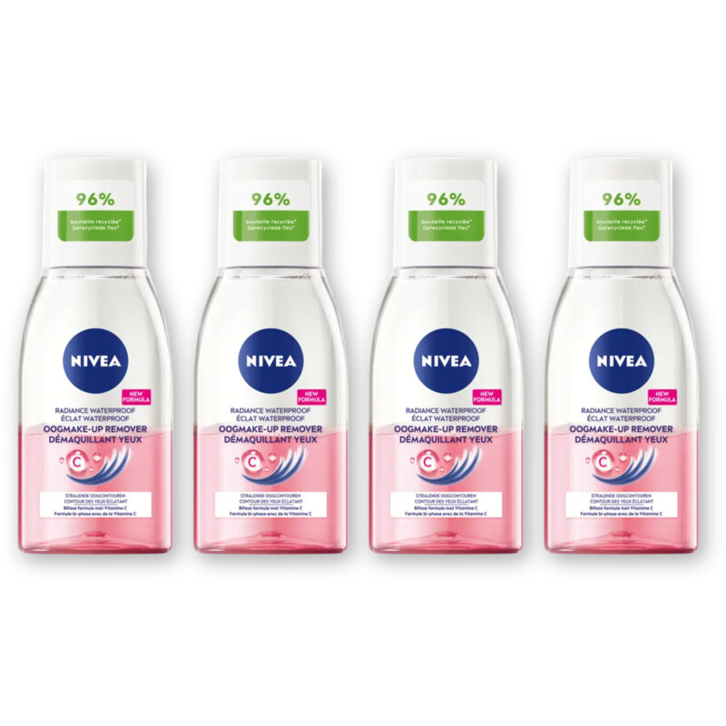 NIVEA Oogmakeup remover met vitamine C 4-pack