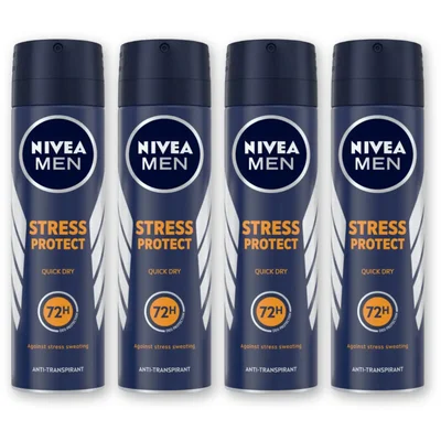 NIVEA Men stress protect deodorant spray 4-pck