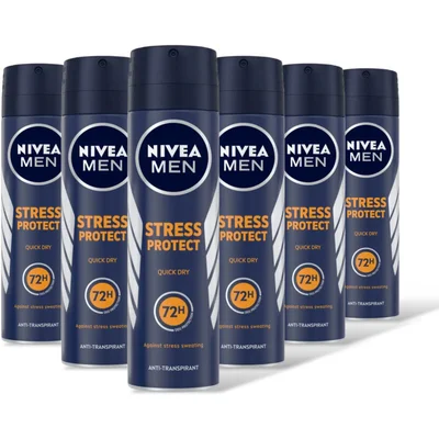 NIVEA Men stress protect deodorant spray 6-pck