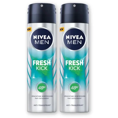NIVEA Men fresh kick deodorant 2-pack