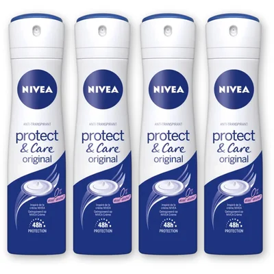 NIVEA Protect & care deodorant spray 4-pack