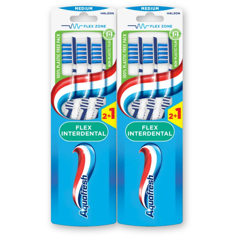 Aquafresh Flex interdental med tandenborstel 2pk