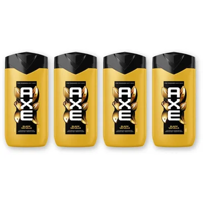 Axe Black vanilla + fine fragrance sg 4-pack
