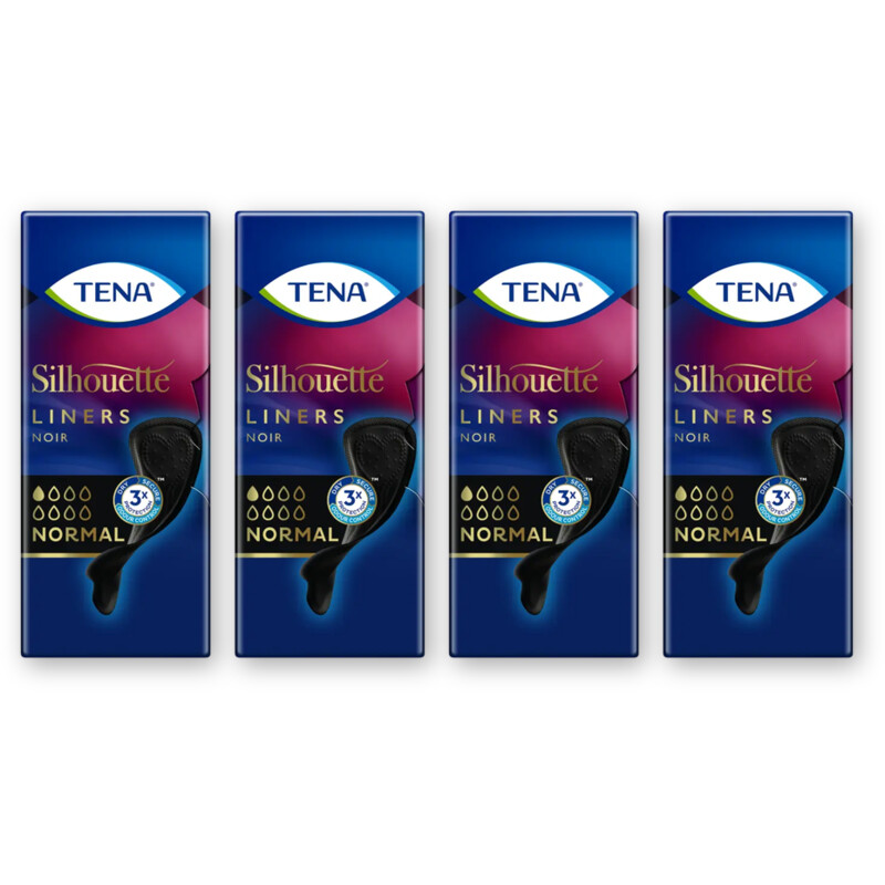 Tena Silhouette noir inlegkruisjes 4-pack