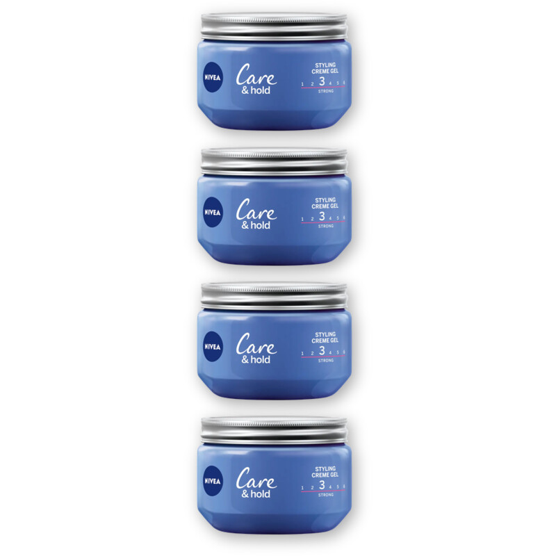 NIVEA Care & hold styling creme gel 4-pack