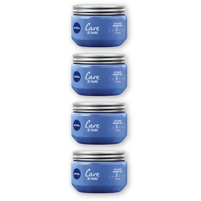 NIVEA Care & hold styling creme gel 4-pack