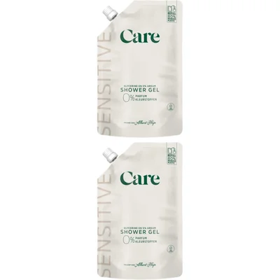 Care Sensitive shower gel 0% refill 2-pack