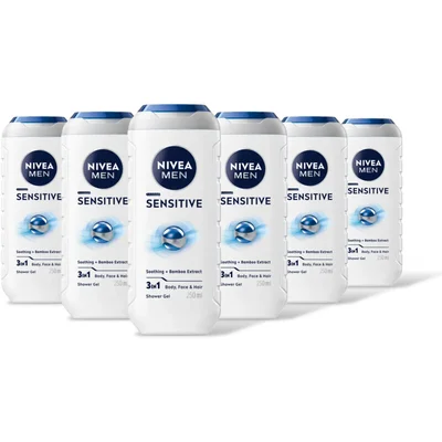 NIVEA Men sensitive douchegel 3-in-1 6-pack